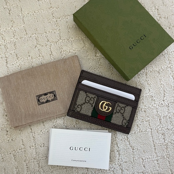 GUCCI - OPHIDIA GG CARD CASE - Never used! Only touched to take actual photos. - Picture 7 of 9